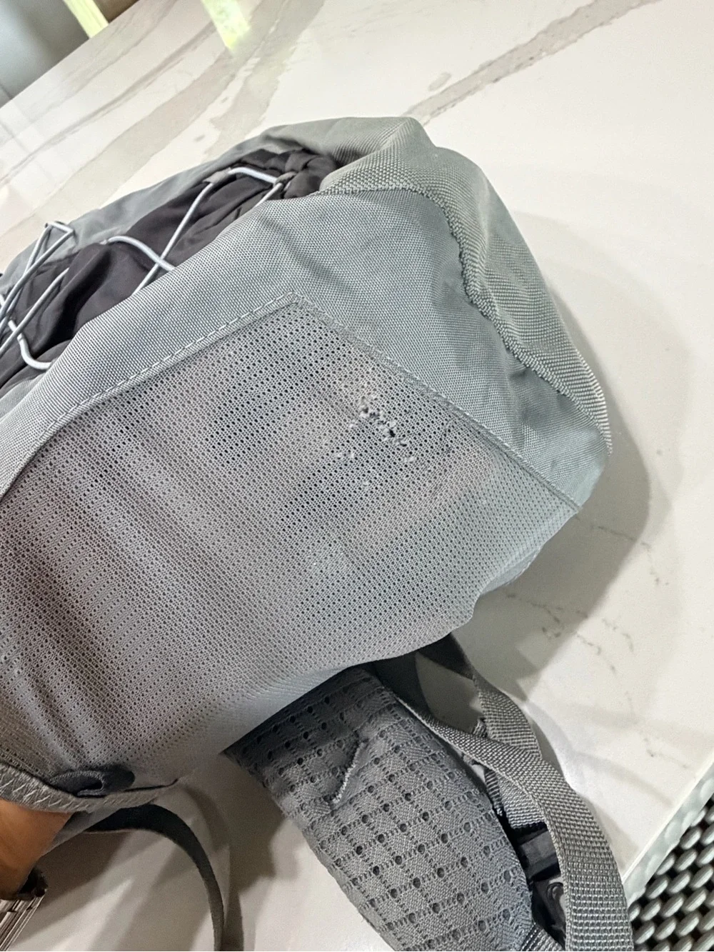 The North Face Borealis Backpack - Light Gray and Charcoal